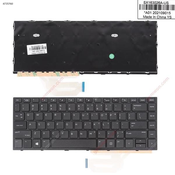 HP Probook 430 G5 440 G5 445 G5 BLACK FRAME BLACK WIN8 OEM US FA04B Laptop Keyboard (OEM-B)