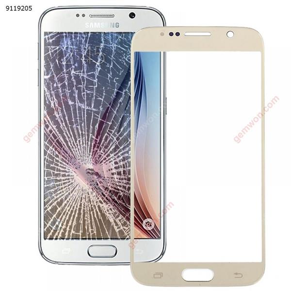 Original Front Screen Outer Glass Lens for Galaxy S6 / G920F(Gold)