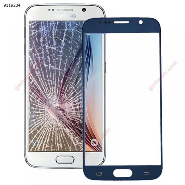Original Front Screen Outer Glass Lens for Galaxy S6 / G920F(Dark Blue)