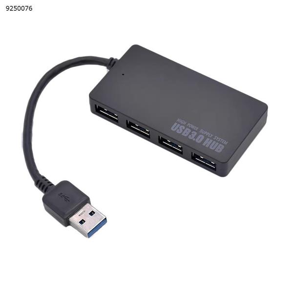 USB 3.0 4-Port Splitter Hub Adapter For windows MacOS black USB HUB N/A