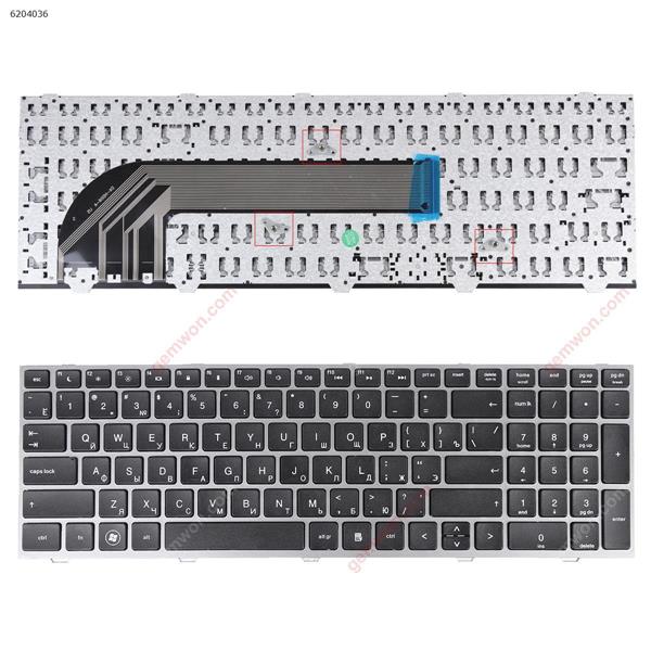 HP 4540S 4545S SILVER FRAME BLACK OEM RU 701485-211 Laptop Keyboard (OEM-B)