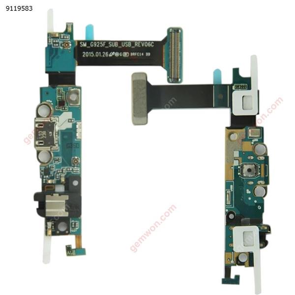 Charging Port Flex Cable for Galaxy S6 Edge / G925F Samsung Replacement Parts Galaxy S6 edge Parts