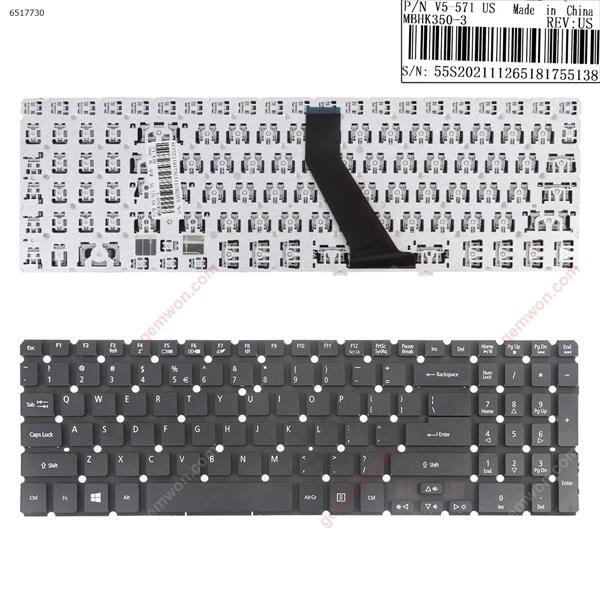 ACER M5-581G M5-581T V5-571 V5-531 BLACK OEM (For Win8) US 350-3US            JL-0374US Laptop Keyboard (OEM-B)