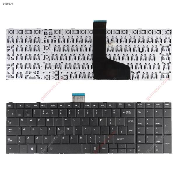 TOSHIBA C850 BLACK(  Without Foil ,  For Win8)  UK N/A Laptop Keyboard (A+)