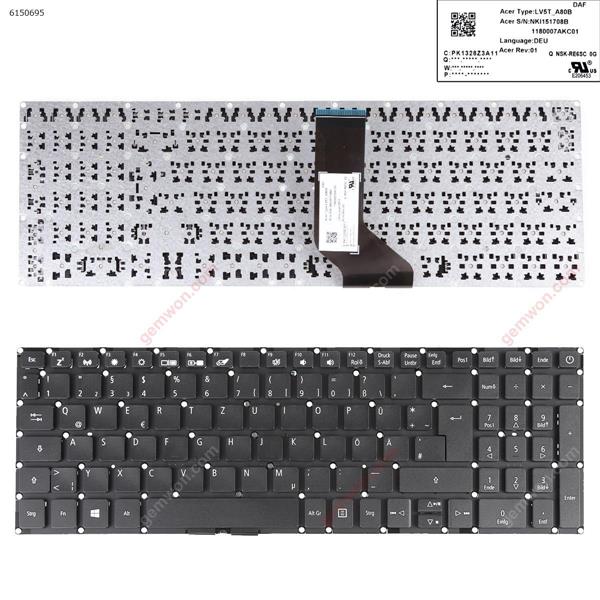 ACER Aspire 3 A315-41 A315-41-R7V9 A315-41-R23T A315-41G-R9S0 A315-32 A315-33  A315-53G A715-72G A717-72G A315-51 A315-51G A515-51G A517-51G A315-21 A315-21G-99N8  BLACK（WIN8） GR NKI151700K 54501327KC01 Laptop Keyboard (OEM-B)
