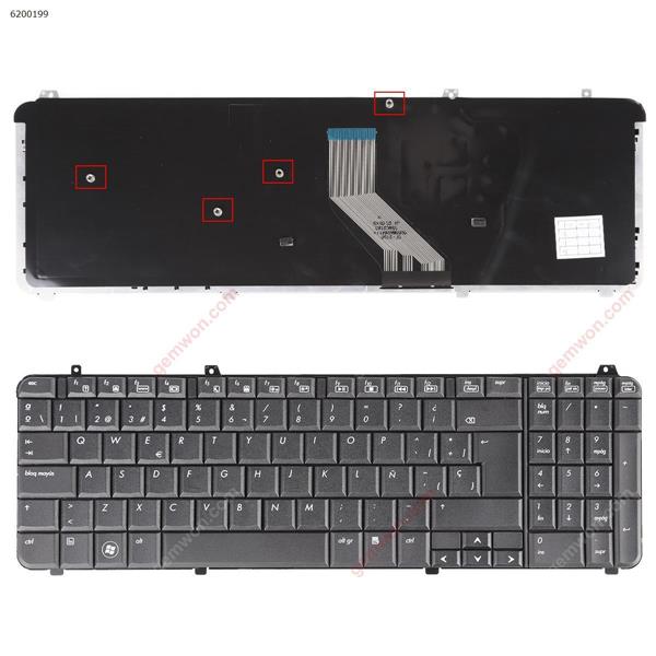 HP DV6-1000 DV6-2000 BLACK SP NSK-HAP0S 9J.N0Y82.P0S  UT3 534606-071 574262-071 V091446CK1 Laptop Keyboard (OEM-B)
