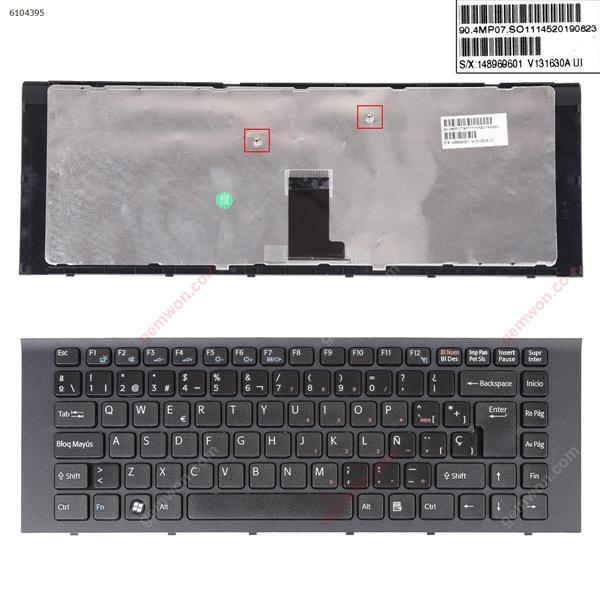 SONY VPC-EG BLACK FRAME BLACK SP S/X 148969601 V131630A UI Laptop Keyboard (OEM-B)