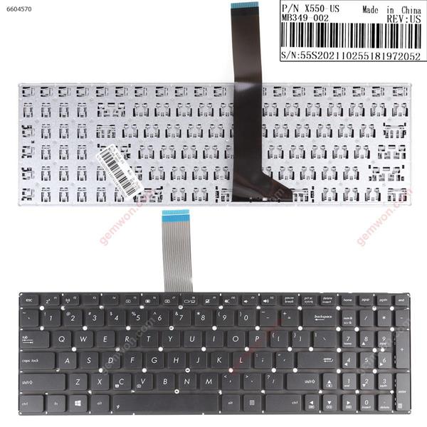 ASUS X550 BLACK(Without FRAME,Without Foil,For Win8) US MP-12F53US Laptop Keyboard (OEM-A)