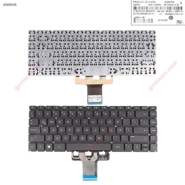 HP 14-cd0000 14-ce0000 14-cf0000 14-ck0000 14-cm0000 BLACK(Without FRAME LA NSK-XM0SV L16699-161 L23241-161 P/N 6037B0143110 Laptop Keyboard (Original)