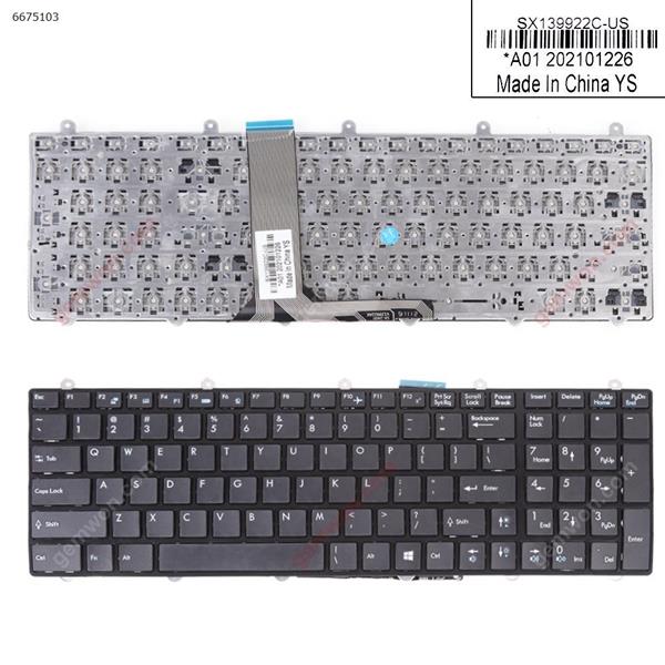 MSI GT60 GT70 GT780 GT783 GX780 BLACK FRAME BLACK Small Enter(WIN8)OEM US SX1399227-US Laptop Keyboard (OEM-A)