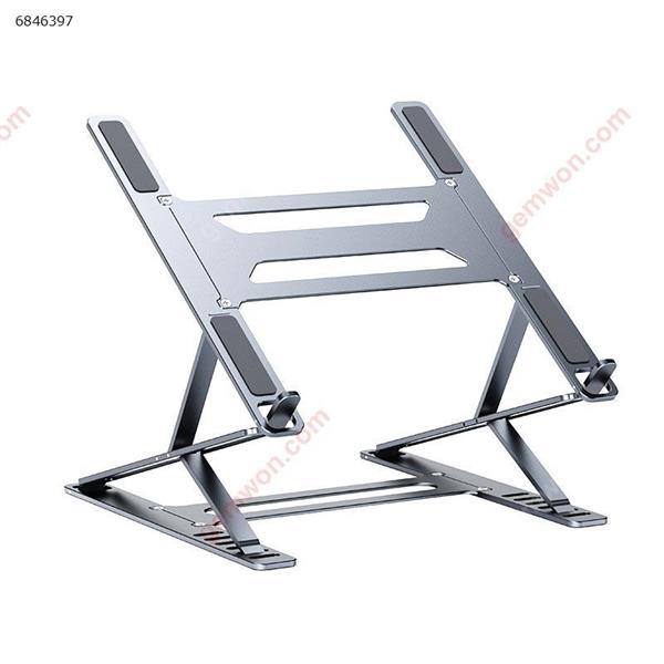 Portable Folding Double Layer Storage Aluminum Alloy Laptop Stand Metal Computer Stand Silver Other P55