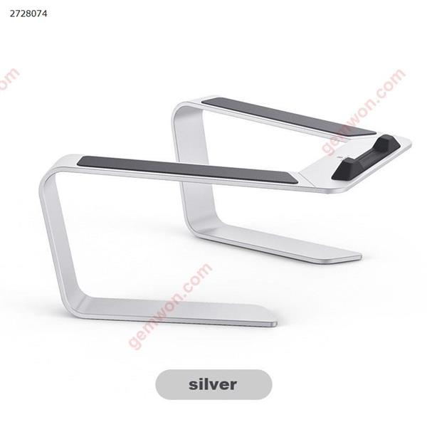 Portable and detachable storage aluminum alloy heightened neck support laptop bracket universal bracket gray Other P49