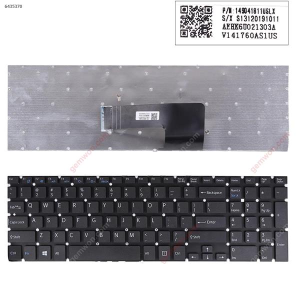 SONY SVF 15 BLACK(Without FRAME,For Win8) US 149239531US V141706AS1 Laptop Keyboard (OEM-B)