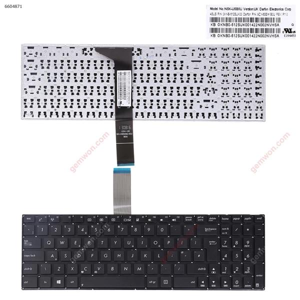 ASUS X550 BLACK(Without FRAME,Without Foil,For Win8) UK 9Z.N8SSQ.20U Laptop Keyboard (OEM-B)