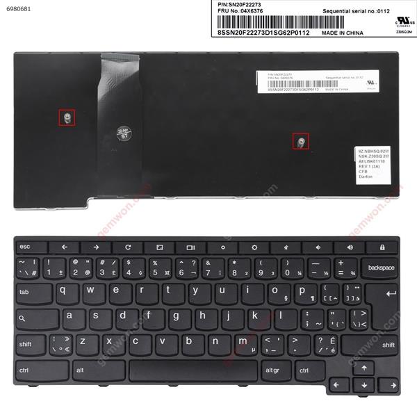 Lenovo Yoga 11e Thinkpad 11e BLACK 04X6376  CA/CF P/N SN20F22273 04X6376 Laptop Keyboard (Original)