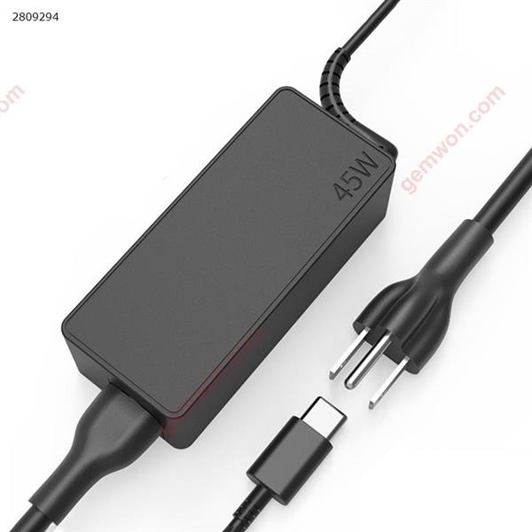 45W USB-C Charger for Lenovo Thinkpad x280 T480 Huawei Mate Computer Fast Charge Cable US Standard Laptop Adapter A1748