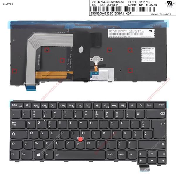 ThinkPad T460S BLACK FRAME BLACK (Backlit,For Win8) FR SN20L82088 Laptop Keyboard (OEM-B)