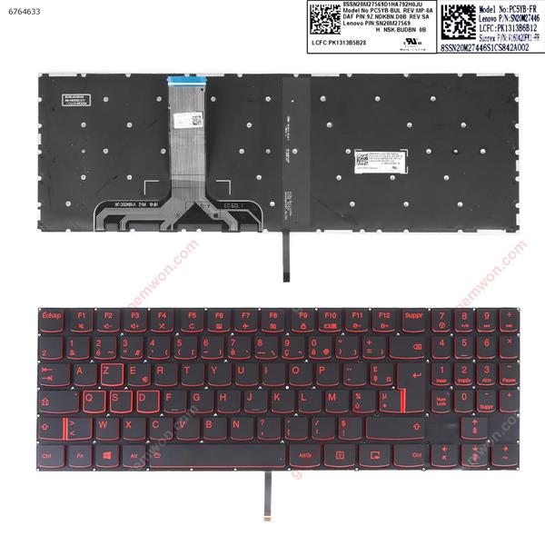 Lenovo Legion Y520 Y520-15IKB R720 R720-15IKB BLACK(Red Backlit,Red Printing,Win8) FR V160420FS1-US SN20M27556 Laptop Keyboard (OEM-B)