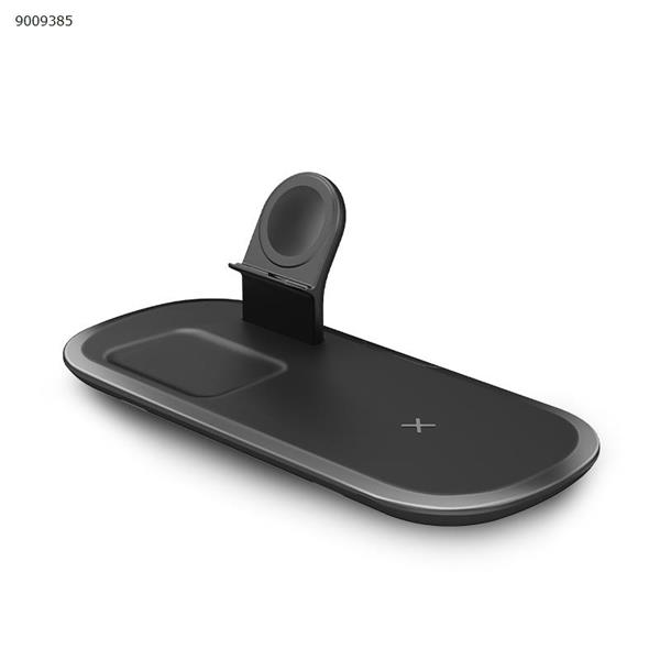 3 in 1 wireless charger for Apple headset watch mobile phone 15W multi-function wireless charger black Mobile Phone Mounts & Stands OJD-55