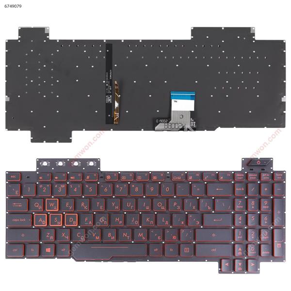 ASUS FX505/FX504/FX705/FX80 BLACK (Red side,Backlit,WIN8,without FRAME)  RU V170746GS1 AEBKL703010 Laptop Keyboard (Original)