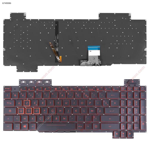 ASUS FX505/FX504/FX705/FX80 BLACK (Red side,Backlit,WIN8,without FRAME)  FR V170746GE1 AEBKLF03010 Laptop Keyboard (Original)