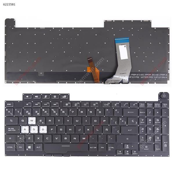 Asus G731GT G731GU black (Full Colorful Backlit,Without FRAME,WIN8)  SP V185026JE1 6037B0194324 0KNR0-6813SP00 Laptop Keyboard (Original)