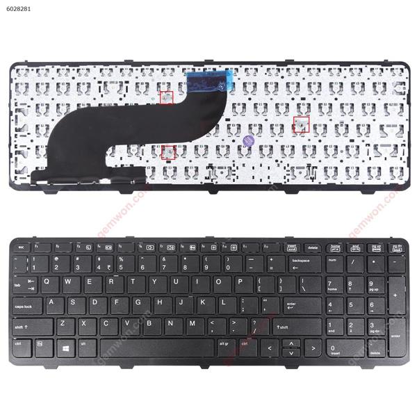 HP Probook 650 G1 655 G1 BLACK FRAME BLACK  WIN8 OEM US HR04-G    YMS-0314-G Laptop Keyboard (OEM-B)