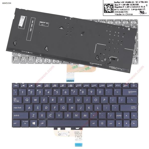  ASUS UX333FA UX333FN BLUE （Backlit Win8） US 0KNB8-1628US00 0KN1-6A1US13 Laptop Keyboard (Original)