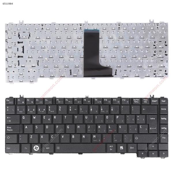 TOSHIBA C600D C640 L640 L640D L645 L645D BLACK(without foil,Compatible with L600)OEM SP N/A Laptop Keyboard (Reprint)