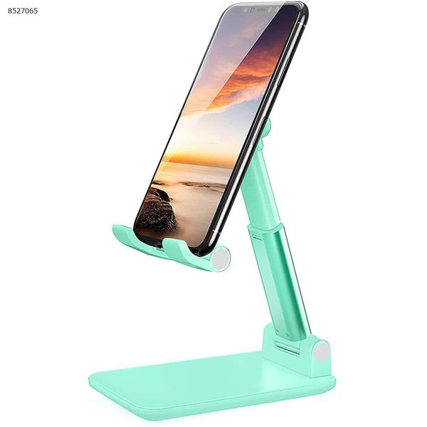 Phone Stand for Desk, Foldable Portable Adjustable Tablet Cell Phone Holder Charging Dock Cellphone Holder Office, Angle Height Sturdy Cell Phone Stand Compatible with iPhone 11 Pro/XS/XS Max/XR, iPad Mini,Tablets (Green) Mobile Phone Mounts & Stands T9-2
