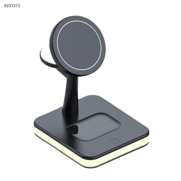 3 in 1 Magnetic Wireless Charger, 15W Fast Wireless Charging Station for iPhone 13/12,Pro,Pro Max,Mini, MagSafe Charger Stand Dock Black for Apple AirPods 3/2/Pro, Apple Watch 7/SE/6/5/4/3/2 Mobile Phone Mounts & Stands 991