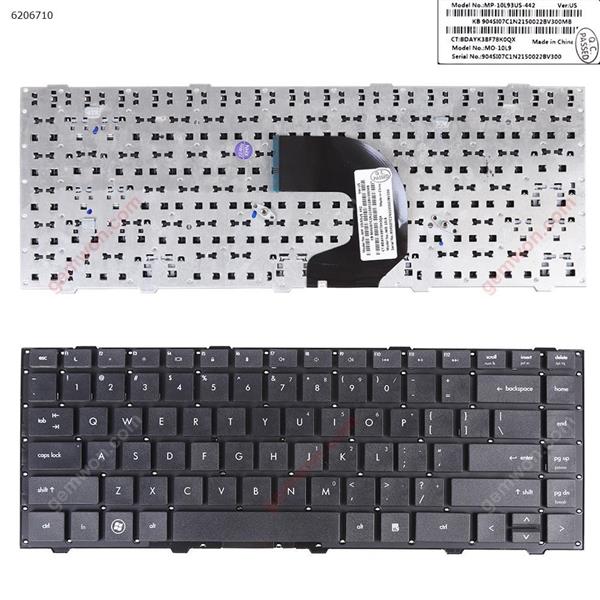 HP 4440s 4440 4441 BLACK(Without FRAME) US MP-10L93US-442  MO-10L9 Laptop Keyboard (OEM-B)