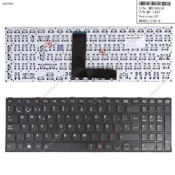 TOSHIBA Satellite C50-B BLACK FRAME BLACK(For Win8) SP C50-B P/N MP-14A7 Laptop Keyboard (OEM-B) 