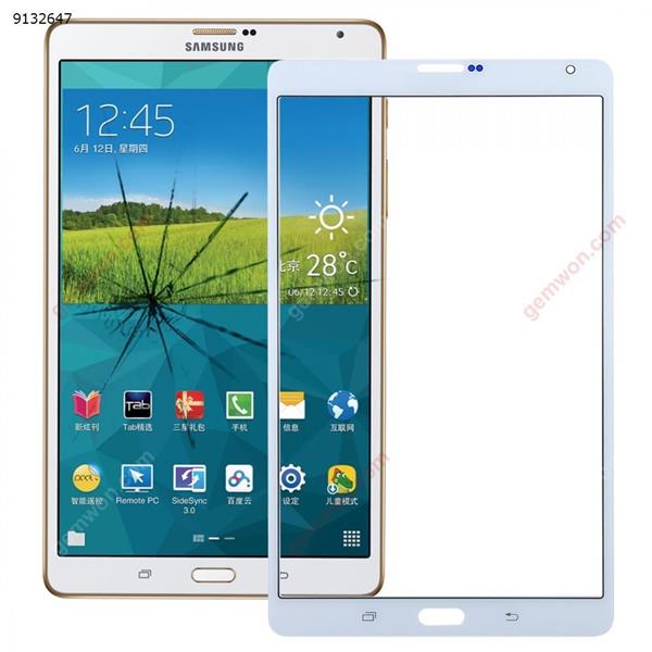 Front Screen Outer Glass Lens for Galaxy Tab S 8.4 LTE / T705(White) Replacement Repair Part