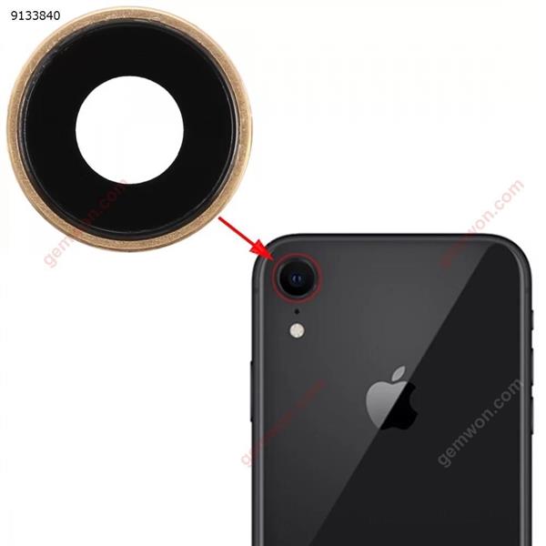 Back Camera Bezel with Lens Cover for iPhone XR(Gold) iPhone Replacement Parts Apple iPhone XR