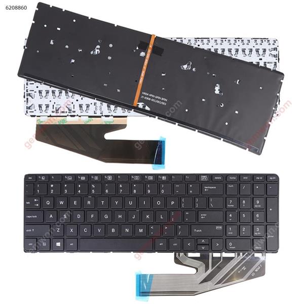 HP ProBook 450 G3 455 G3 470 G3 BLACK FRAME BLACK(Backlit For Win8) US 9Z.NCGBV.201 6037B0115101 Laptop Keyboard (OEM-A)