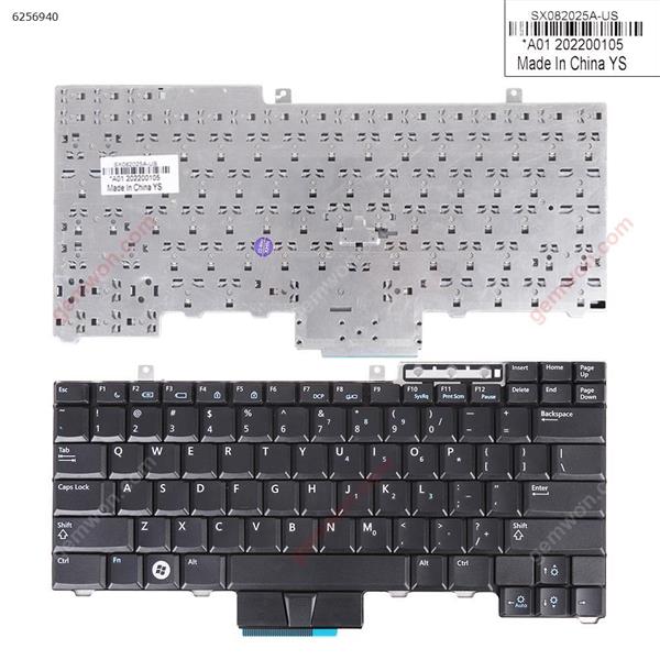 DELL Latitude E6400 E6410 E6500 E6510,Precision M2400 M4400 M4500 BLACK(Without Point stick) US SX082025A5S Laptop Keyboard (OEM-B)
