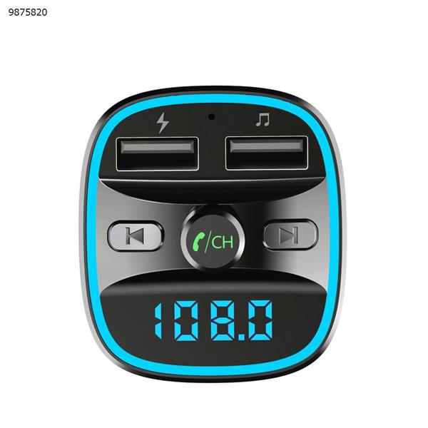 Bluetooth 5.0 FM Transmitter Hands Free Kit MP3 Music Player U Disk TF Card Receiver Fast Charge USB Car Charger Car Appliances N/A