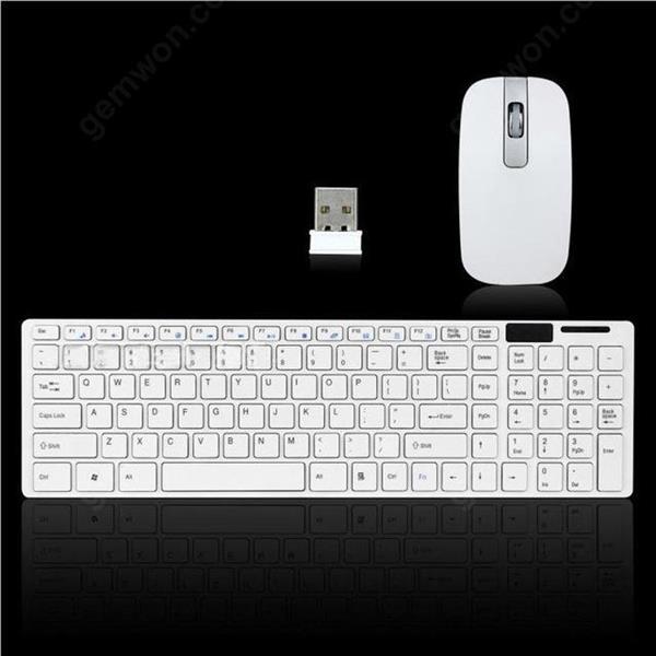 Slim 102 Keys Wireless Keyboard Mouse 2.4GHz Wireless Keyboard and Mouse Combo For Mac Pc Windows 7/8XP/Vista/2000/98/95/NT/ME  black Bluetooth keyboard N/A