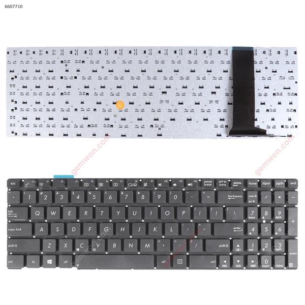 ASUS N56 N56V U500VZ N76 N76VM N76VJ BLACK(With foil,Without FRAME) US AENJ8U00020 9Z.N8BSQ.101 0KNB0-6120US00 9Z.N8BSU.101 0KN0-M31US13 Laptop Keyboard (OEM-A)