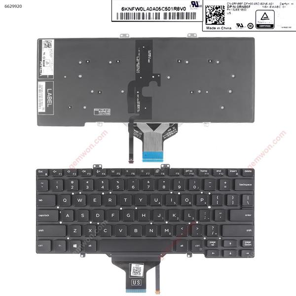 DELL Latitude 3400 5400 7400 7410 5401 BLACK（Backlit Win8） US 9Z.NFWBC.A01 NSK-EWABC 01 P/N 0RN86F PK132EE1B00 US Laptop Keyboard (Original)
