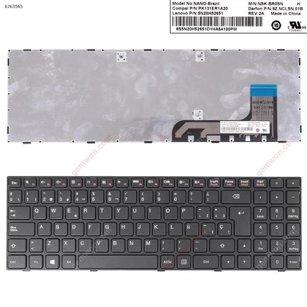 LENOVO Ideapad 100-15IBY  BLACK FRAME BLACK WIN8 SP 5N20H52629 Laptop Keyboard (OEM-A)