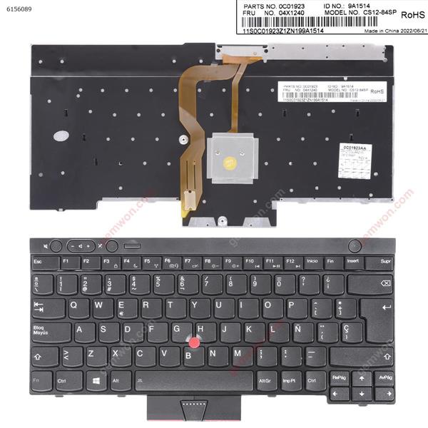 IBM ThinkPad T430 T530 BLACK (with point stick For Win8) OEM SP CS12-84SP P/N 0C01923 Laptop Keyboard ()