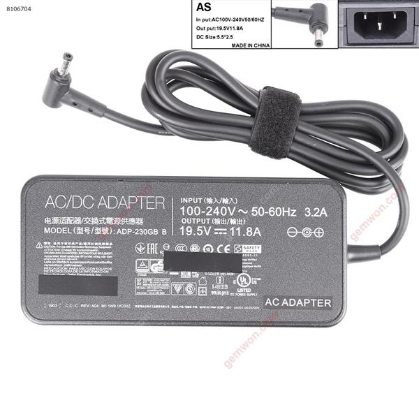 ASUS  19.5V 11.8A Φ5.5 x 2.5mm 230W With logo（High copy） Laptop Adapter 19.5V 11.8A Φ5.5 x 2.5mm 230W