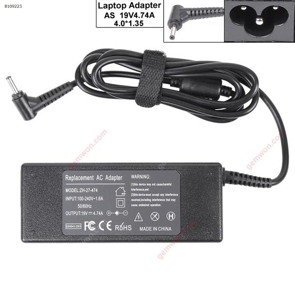 AC Adapter Asus 19V 4.74A 90W Φ4.0x1.35mm （High Copy） Laptop Adapter 19V 4.74A 90W Φ4.0x1.35mm