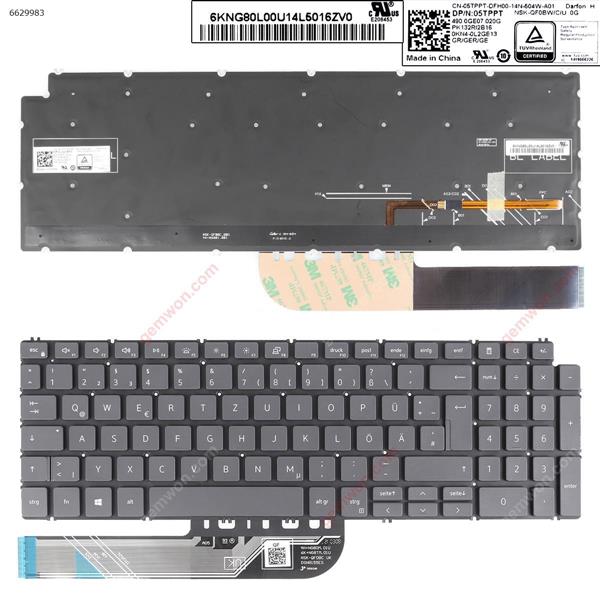 Dell Inspiron 15 7590 5584 5590 5593 5594 5598 GRAY ( without FRAME,Backlit , win8 ) GR 9Z.NG8BW.00G   NSK-QF0BW 0G P/N 05TPPT PK132RI2B16 Laptop Keyboard (Original)