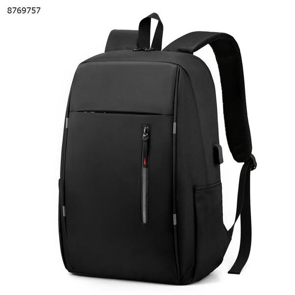 Men's Business Bag Laptop Bag Multifunctional USB Backpack Large Capacity Backpack Simple Black Outdoor backpack N/A