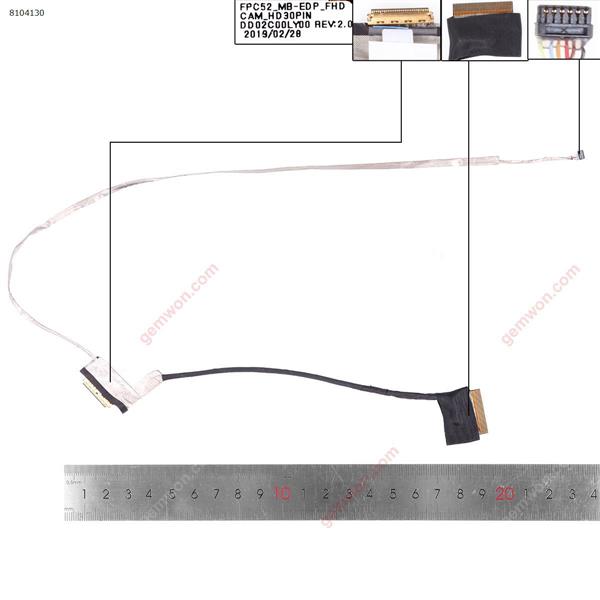 HP 15-DK TPN-C141 30pin FHD . LCD/LED Cable DCC02C00LY00