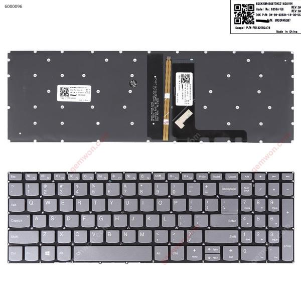 Lenovo IdeaPad 330-15IKB GRAY (Backlit,Without FRAME,WIN8) US 9Z.NDRBN.A01  SN20M62947  NSK-BYABN  PC5CB 320S Laptop Keyboard (A+)