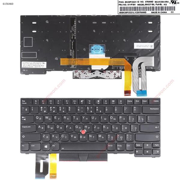 IBM ThinkPad T14 Gen 1 2020  20S2 S0S3 BLACK ( Backlit,with point stick,For Win8)OEM RU SN5371BL FULL-BL P/N SN20P33221 Laptop Keyboard ()